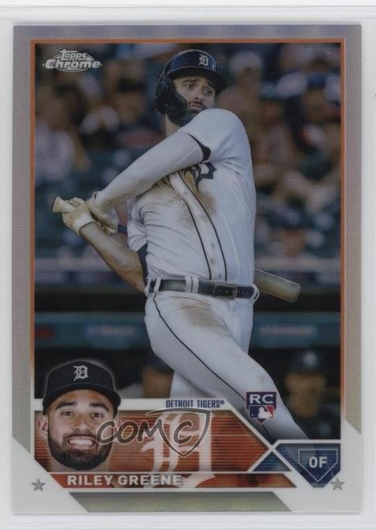 2023 Topps Chrome Refractor Riley Greene #182 14ll