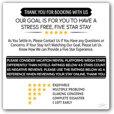 White & Black Airbnb Review Fridge Magnet, VRBO Airbnb Essentials for Hosts, Air