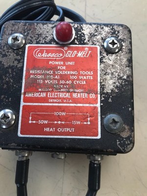 American Electric Heating Wassco power unit & Tweezer Resistance Soldering tool
