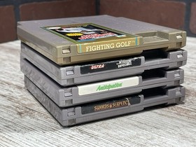 NES Game Lot(x4) OEM Swords & Serpents, Mission Impossible, Golf, Anticipation