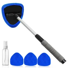 Windshield Cleaner Wand Microfiber Car Inside Window Cleaning Tool Anti Fog 2025
