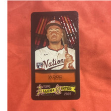  (LIMITED SERIES /25)  Allen & Ginter Mini Stained Glass Wood Nationals Rookie