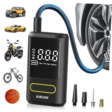 Tire Inflator Portable Air Compressor, Electric Bike Pump with Digital Small