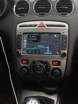 Android 14 Carplay Autoradio Für Peugeot 308 408 RCZ 2007-2015 GPS Navi BT WIFI - Bild 1 von 4