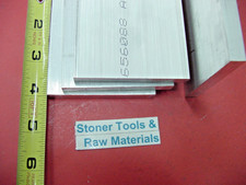 4 pieces 1/4" X 3" ALUMINUM 6061 FLAT BAR 4" long T6511 SOLID Mill Bar Stock New