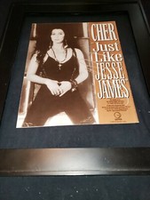 Cher Just Like Jesse James Rare Original Radio Promo Ad Framed!