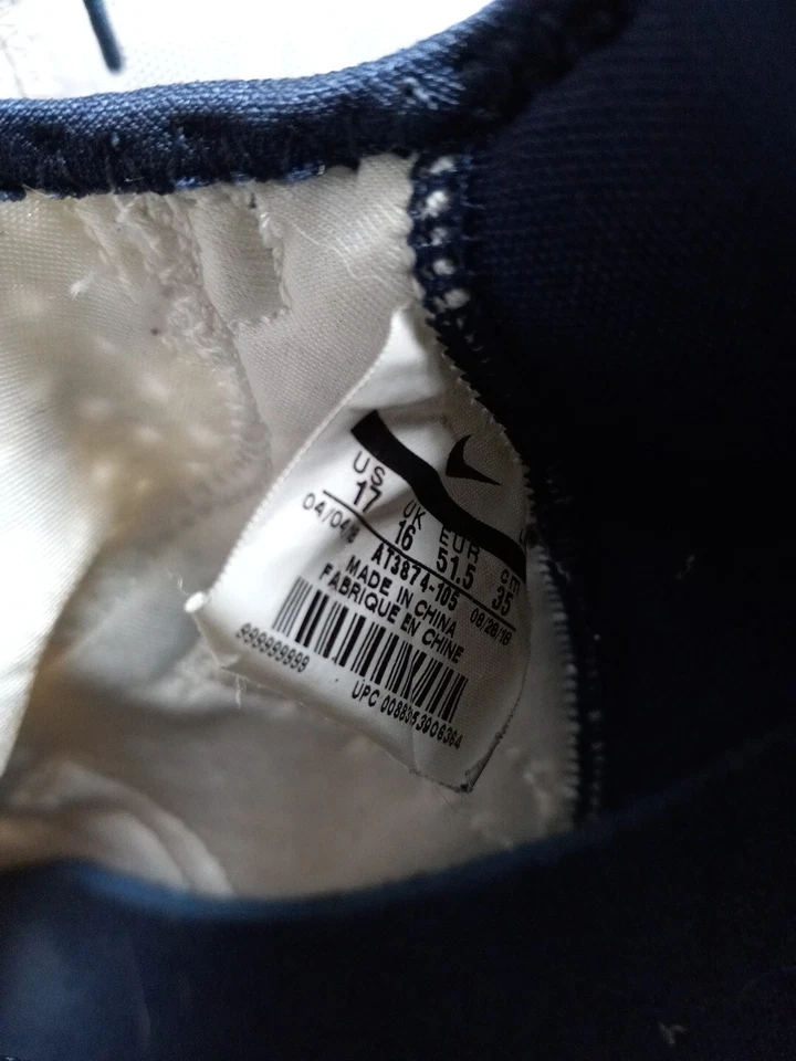 Size 17 - Nike Kobe A.D. TB White Collegiate Navy - Image 2 of 4