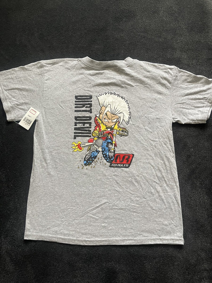 Vintage No Rules Kids T-Shirt Size youth Large Motocross 90's Dirt