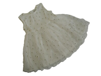 Staccato Taufkleid offwhite weiß creme Spitze Glitzer Sommerkleid Gr. 62 oder 68