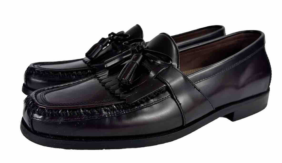 【MODERNIF】Maroon Leather Bloafer Leather Loafer | Banana Republic Factory