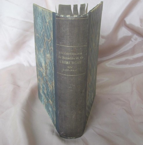 1878 ANTIQUE FRENCH MEDICAL HARDCOVER BOOK – SURGERY VOL.25 - Picture 2 of 10