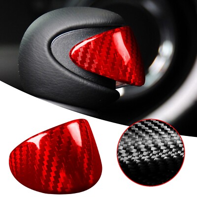 Red Carbon Fiber Gear Shift Knob Cover For Mini Cooper R55 R56 R57 R58 R59 R60
