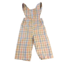 Vintage Plaid Overalls 1940's style Liliputian Bazaar Best  Co cotton