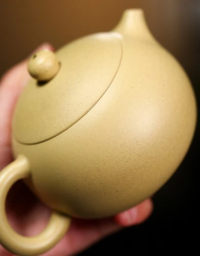 220ml Xishi Pot Real Yixing Zisha Green Clay Marked Tea Pot Handmade On Sales - Picture 6 of 17