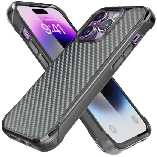 Case for 6.1-Inch [Gen-4 Aramid Fiber] Strong MagSafe iPhone 14 Pro Black