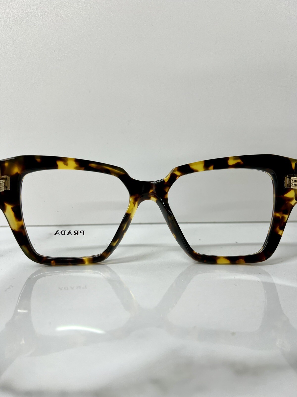 Womens Prada Glasses Frames 0PR09ZV Havana Brown Acetate Eyeglasses