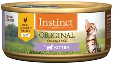 Instinct Original Kitten Grain Free Real Chicken, Wet 5.5 oz. Cans (Case of 12)