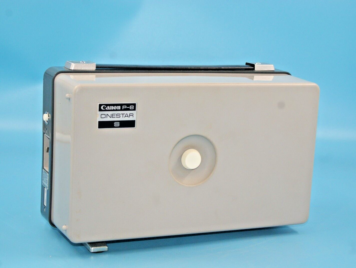 Canon 8mm映写機 AUTO PROJECTOR 8Z ケース付 希少 Vintage Canon P-8 1960s 15-30mm 8 Varispeed Movie Projector with