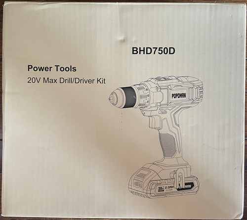 Popoman Brushless 20V Cordless Drill 