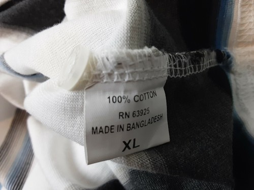 Retrofit White Striped 100% Cotton Men's Button Down SS Shirt Size XL (B5) - Picture 11 of 15