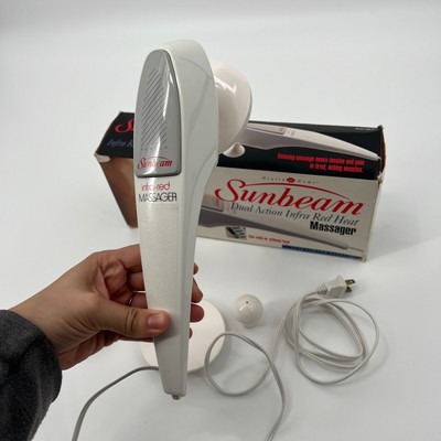 Sunbeam Dual Action Infra Red Heat Massager Model 1856 8 for sale online |  eBay