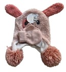 Toby & Me Infant Girl Winter Hat & Glove Set Pink Faux Fur Animal New