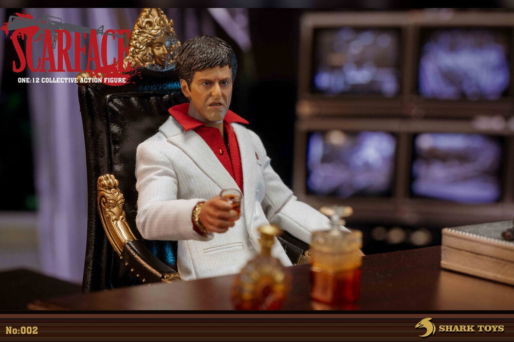 SHARK TOYS Scarface 1/12 Action Figure Collection 6'' Deluxe Ver