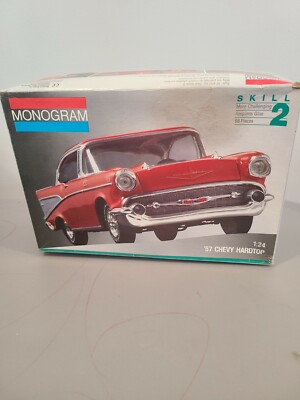 '57 Chevy Hardtop 1:24 モデルキット新品、未開封品、希少 Monogram 1:24 '57 Chevy Hardtop Model Kit #2225 | eBay