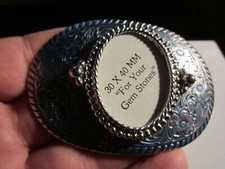 "FOR YOUR GEM STONES" INSERT BELT BUCKLE 30 X 40MM- GW-22