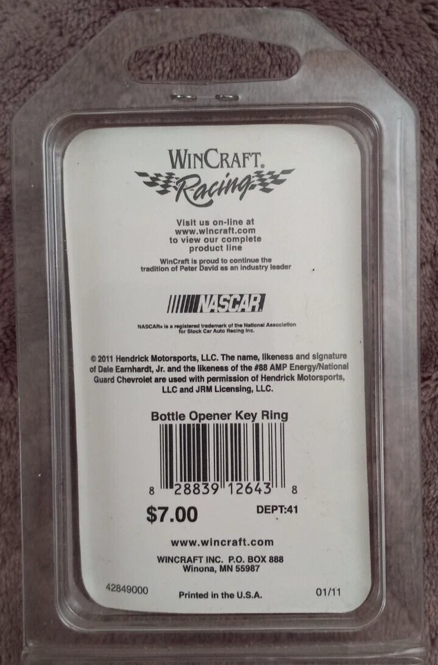 Wincraft Racing Nascar 2011 #88 Dale Ernhart Jr Bottom Opener Keychain - Image 2 of 2