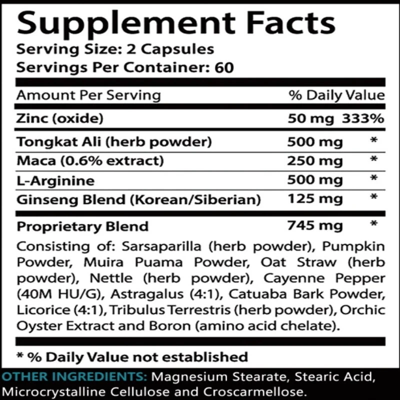 Male Enhancement Capsules Booster & Thicker Last Longer Stronger Bigger 60Caps - Image 3 of 4