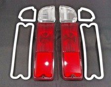 Pair Tail Light Reverse Lenses W Gaskets For 1967-1972 Chevy Gmc Pickup Truck
