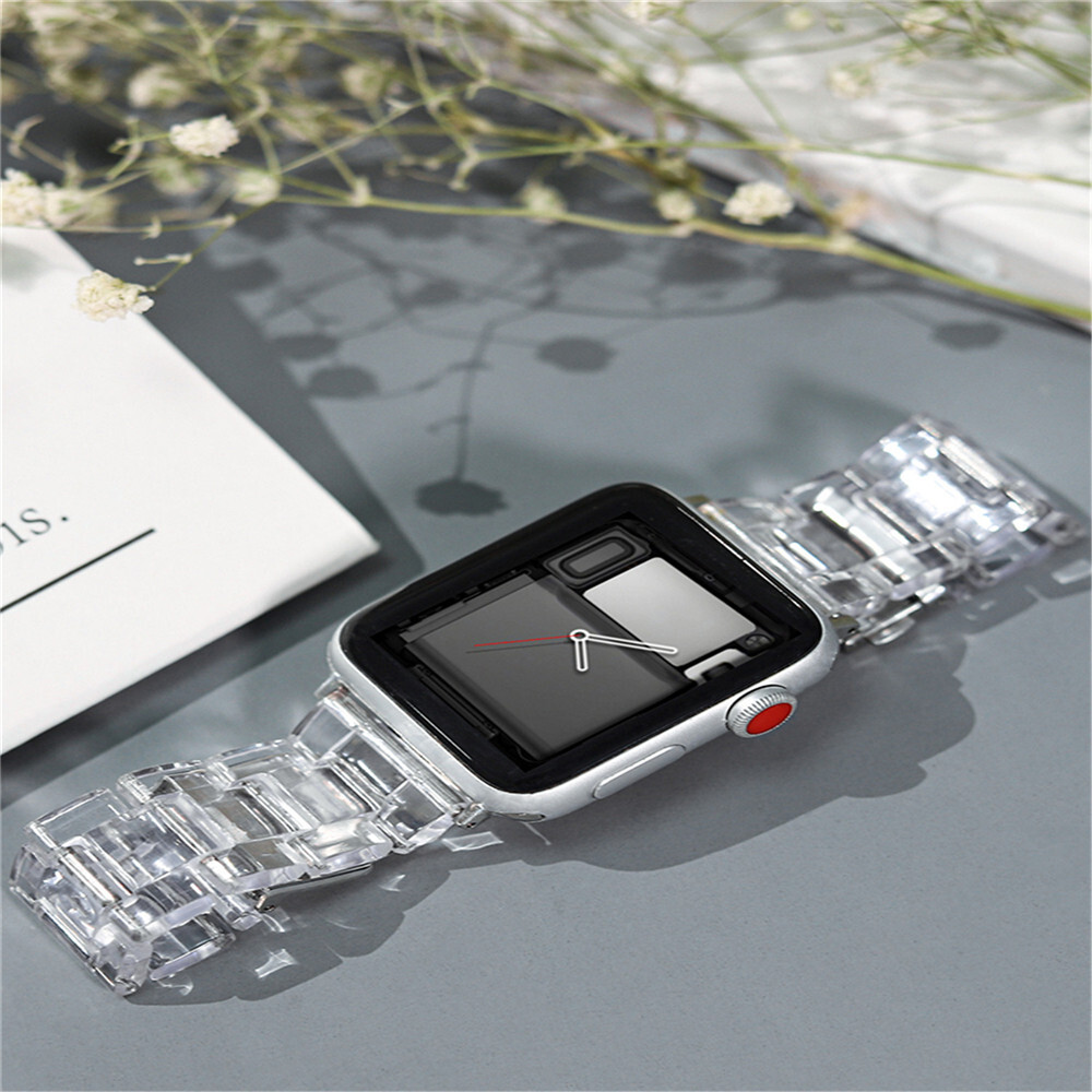 Table Annex Transparent Strap Watch band For Apple Series 6 SE 5 4 3