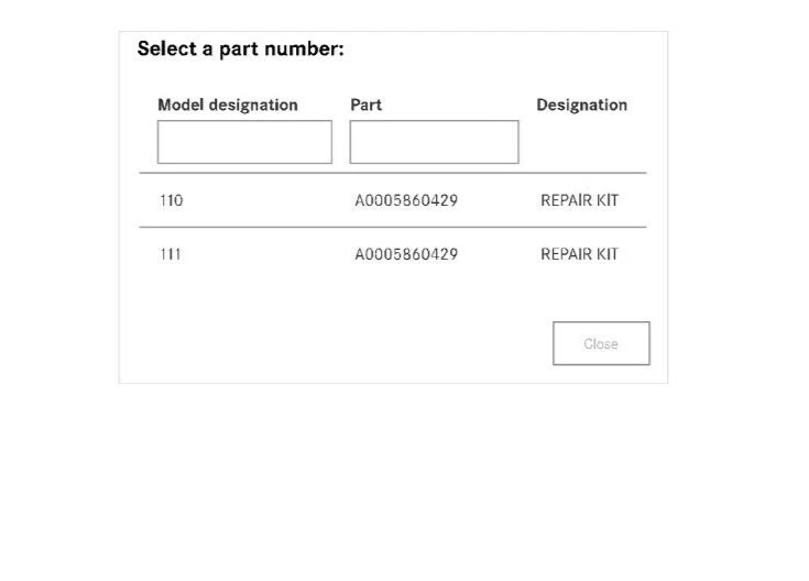 W110, W111 - NOS Mercedes Benz - 0005860429, Clutch Slave Cylinder Repair Kit - Image 4 of 4