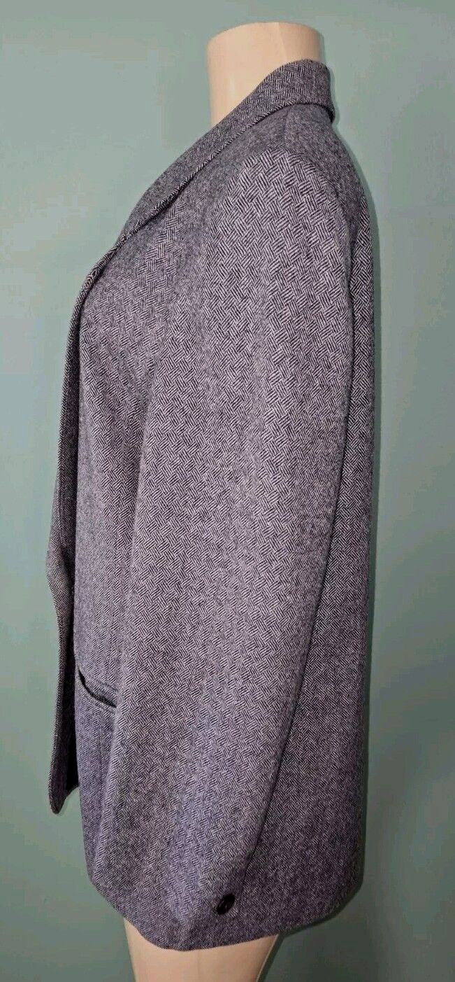 Womens Pendleton Virgin Wool Herringbone Blue Bla… - image 3