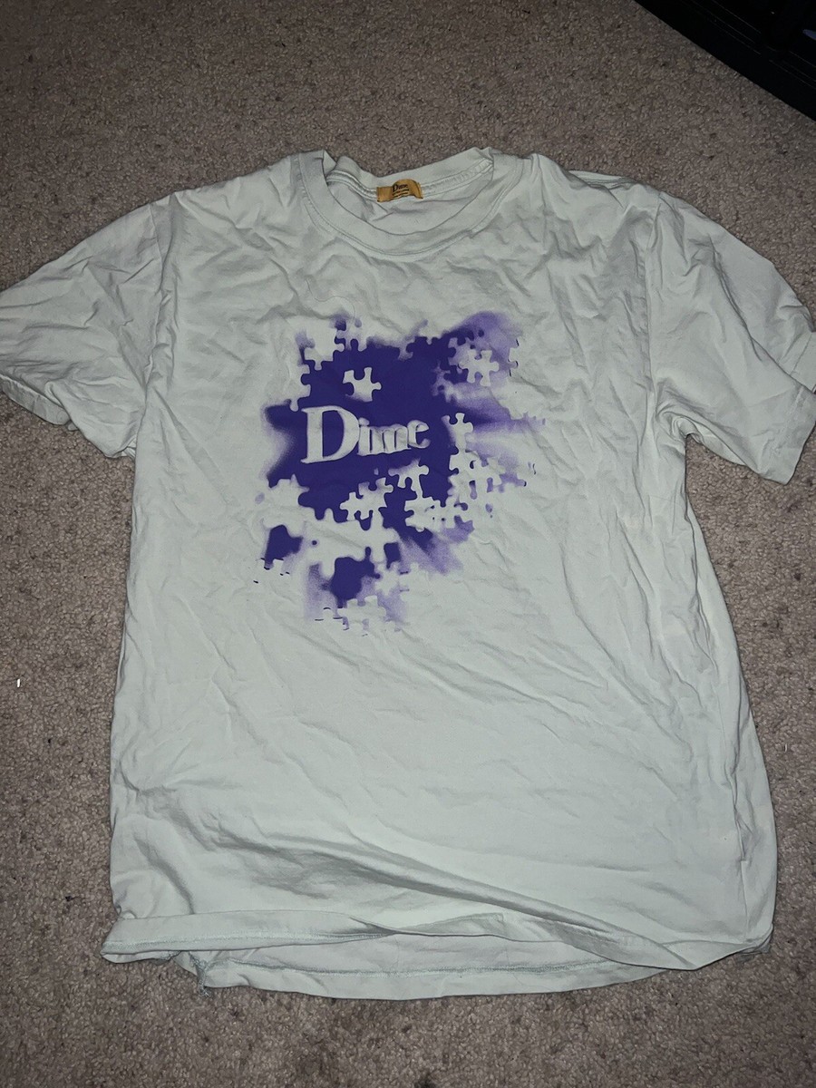 Size Large Dime MTL Mint Green Puzzle Logo Shirt Pre Owned