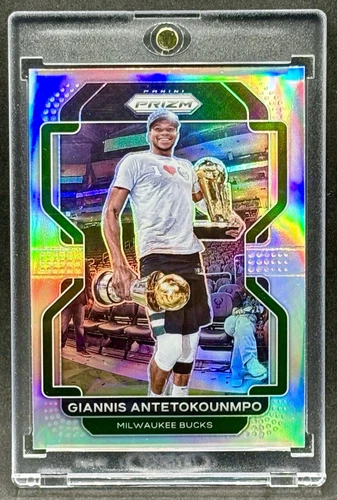 Giannis Antetokounmpo RARE TROPHY REFRACTOR INVESTMENT CARD PANINI BUCKS MINT