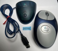 Logitech Cordless MouseMan M-RM63 Wireless Mouse-w/Receiver-Tested/Works IN6206
