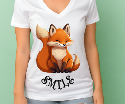 Custom t shirt Smiling Fox Gift T-Shirt Unisex Youth Shirt Special Gift