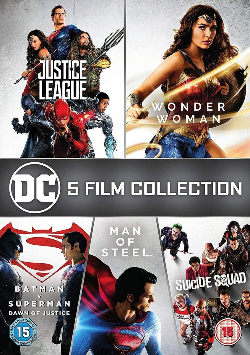 DC 5 Film Collection [DVD] [2018] New Sealed - Justice League
