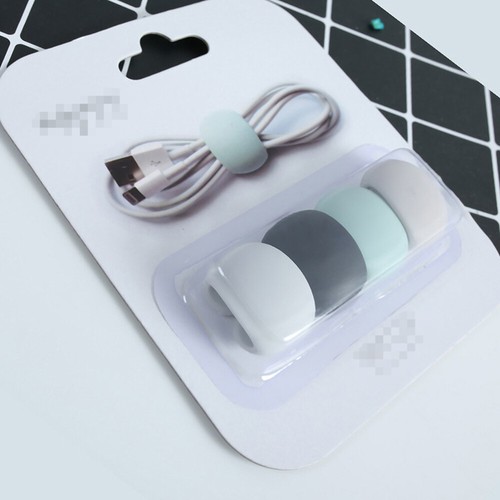 2 Count Data Cable Sorting Buckle Wire Holder Organizer Earphone Cord - Afbeelding 3 van 12