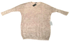 $98 Solutions Wool  Kissed SOFT Cocoon Dress Small Oversized Beige Super Comfy