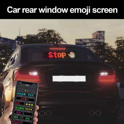 DIY Car Dynamic LED Smart Colorful Eye Lamp Soft Screen App Control Devil's Eye - Picture 18 of 24