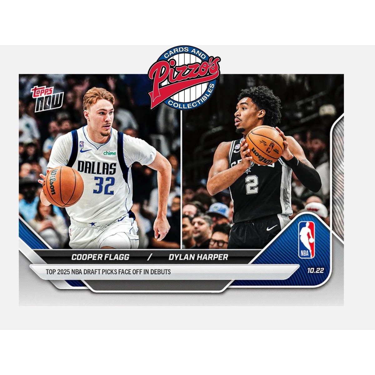 Cooper Flagg Dylan Harper RC Debut 2025-26 NBA Topps NOW Card 8