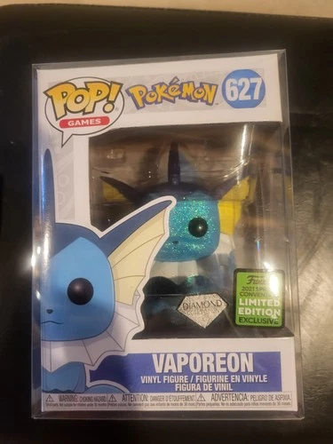 Funko Vaporeon Diamond Pop Pokémon 2021 Spring Convention Exclusive #627
