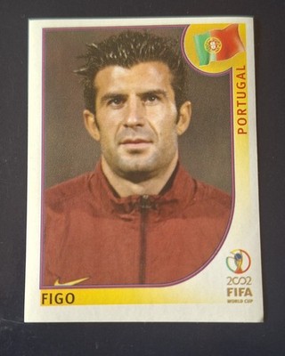 185 Panini Football WORLD CUP 2002 LUIS FIGO PORTUGAL #307 Blue Back
