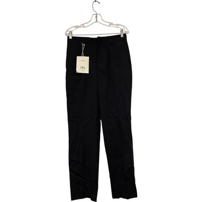 Zara Man Dress Suit Pants EU 38 US 30 Wool Navy Blue Straight Leg 5927/032 NWT