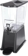 Carlisle Trimline 3 Gal Premium Single 3.5 Drink Dispenser Simple Black 