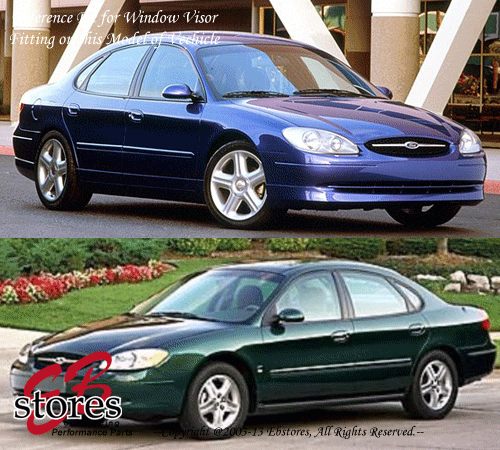 4pcs JDM Visors Rain Guard Ford Taurus 1996-2002 2003 2004 2005 4DR SE SEL GL - Bild 4 von 5