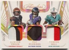 2024 Panini Flawless Ja'Marr Chase Zay Flowers Tyreek Hill Triple Patch #/25